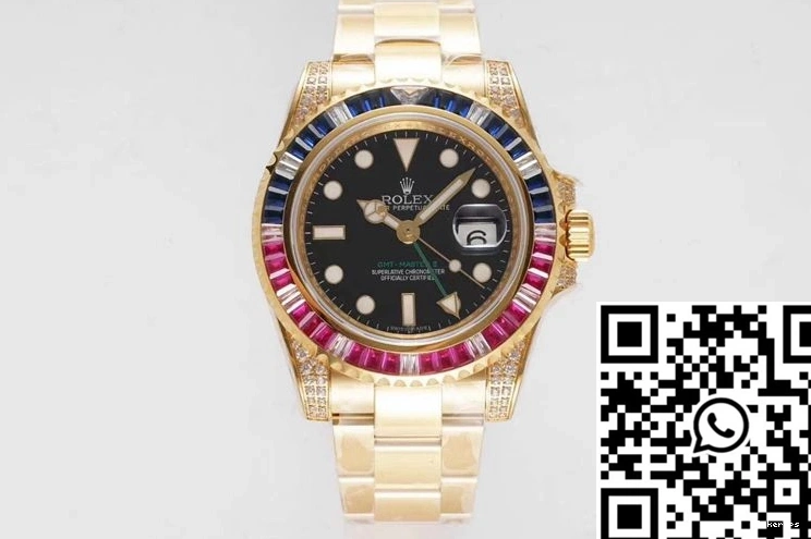 Factory 116758 ROF 1189 Dial GMT SAru-78208 II Supportive Master Rolex Black 0820